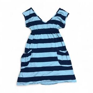 Mossimo Supply Co. Blue and Navy Striped Dress